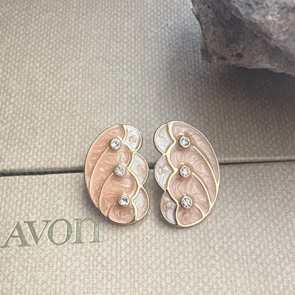 Vintage KJL for Avon Papillon Butterfly Earrings 1991 Designer Signed NIB 250